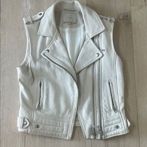 IRO Suga 100% Lamb Leather Moto Vest